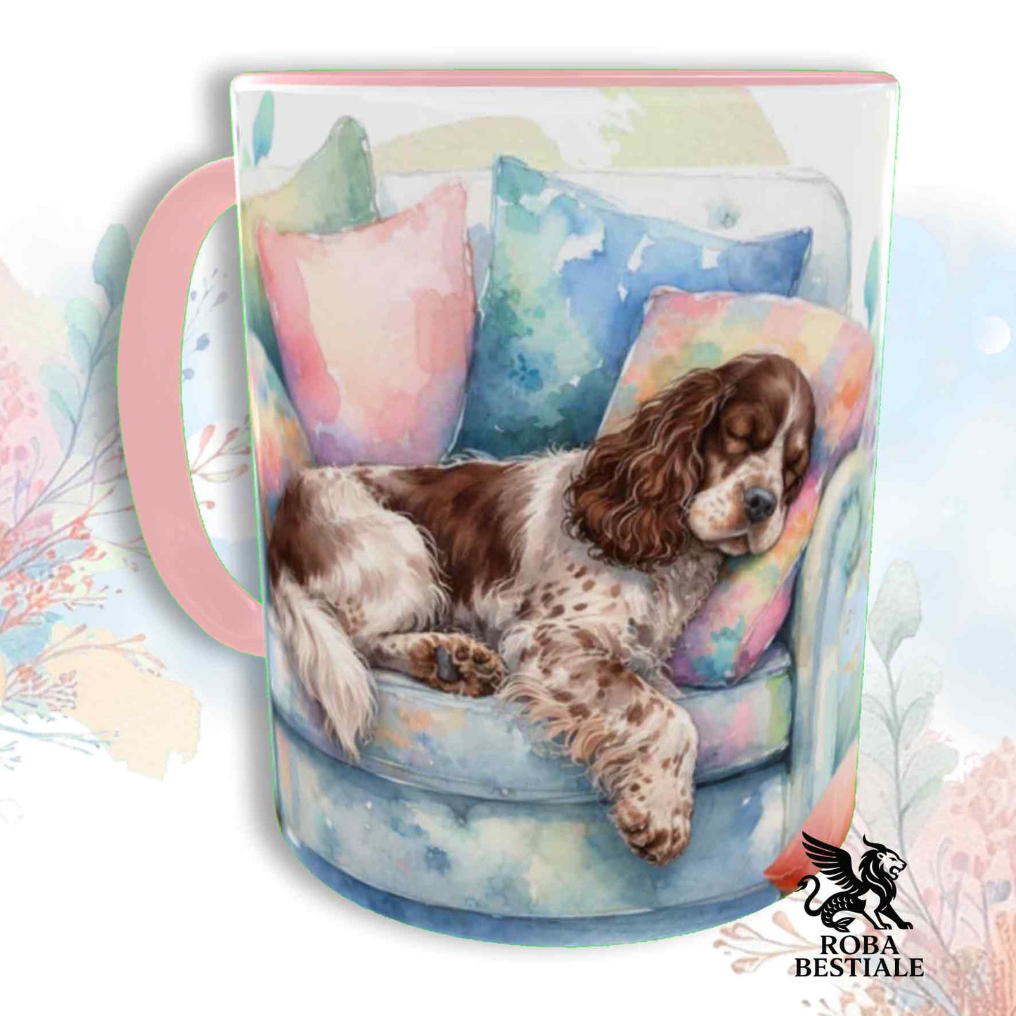 SOFT LIFE Mug - ENGLISH COCKER SPANIEL Liver Roan - Ceramic, colour of your choice - 330 ml