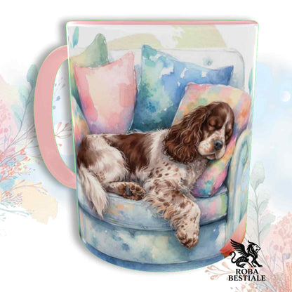 SOFT LIFE Mug - ENGLISH COCKER SPANIEL Liver Roan - Ceramic, colour of your choice - 330 ml