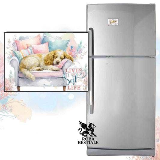 Calamita SOFT LIFE - COCKER SPANIEL INGLESE Limone Roano - in MDF - 7x5 cm