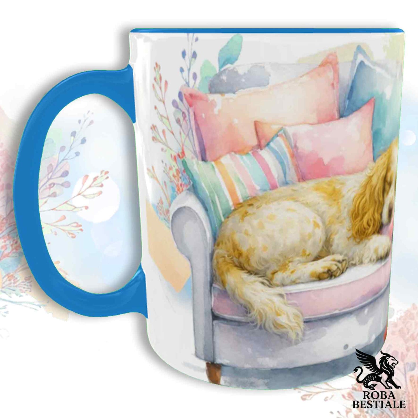 Tazza SOFT LIFE - COCKER SPANIEL INGLESE Limone Roano - In Ceramica, colore a scelta - 330 ml