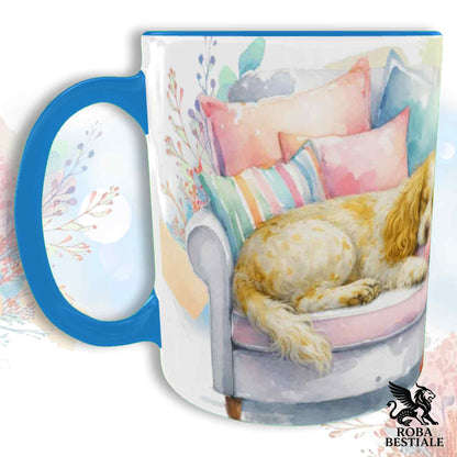 Tazza SOFT LIFE - COCKER SPANIEL INGLESE Limone Roano - In Ceramica, colore a scelta - 330 ml