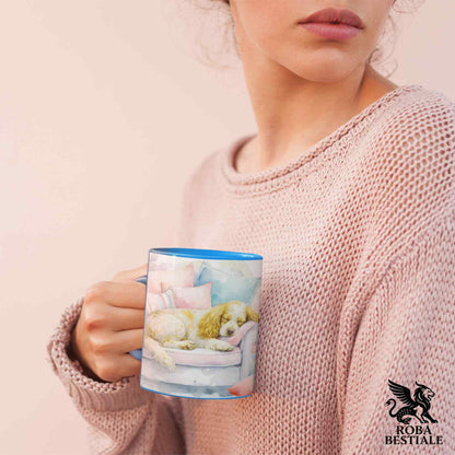 Tazza SOFT LIFE - COCKER SPANIEL INGLESE Limone Roano - In Ceramica, colore a scelta - 330 ml