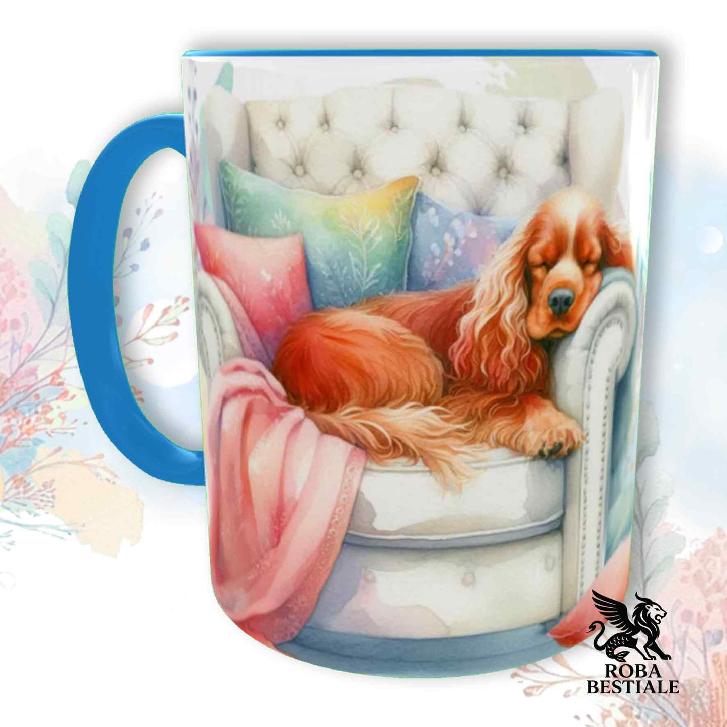 SOFT LIFE Mug - Red ENGLISH COCKER SPANIEL - Ceramic, choice of colours - 330 ml