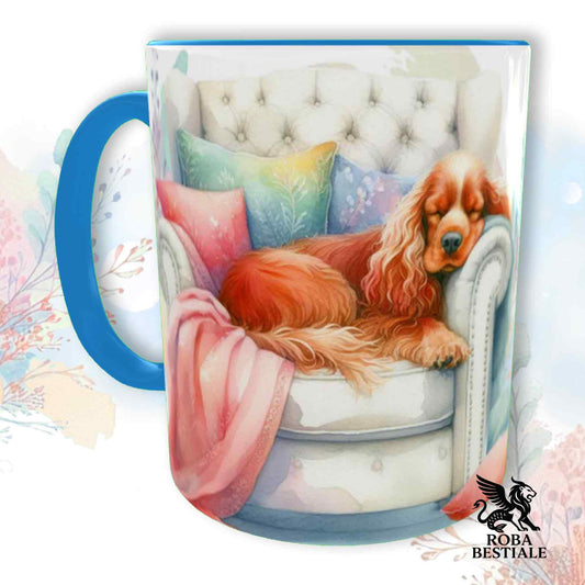 Tazza SOFT LIFE - COCKER SPANIEL INGLESE Rosso - In Ceramica, colore a scelta - 330 ml