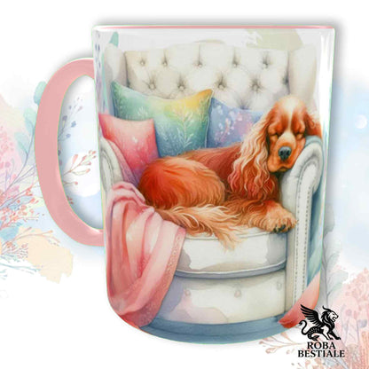 SOFT LIFE Mug - Red ENGLISH COCKER SPANIEL - Ceramic, choice of colours - 330 ml