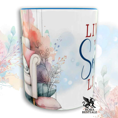 Tazza SOFT LIFE - DALMATA Bianco e Nero - In Ceramica, colore a scelta - 330 ml