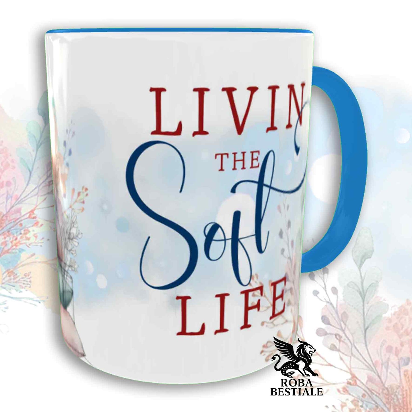 Tazza SOFT LIFE - DALMATA Bianco e Nero - In Ceramica, colore a scelta - 330 ml