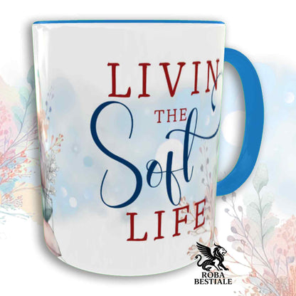 Tazza SOFT LIFE - DALMATA Bianco e Nero - In Ceramica, colore a scelta - 330 ml