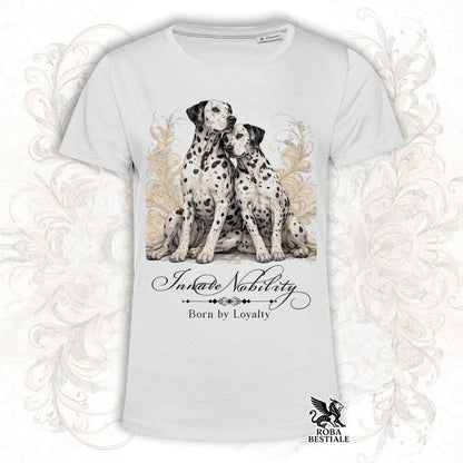 T-Shirt NOBILITY - DALMATA Bianco e Nero - Bianca o Beige, da Uomo o da Donna - dalla XS alla 5XL