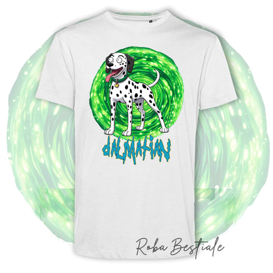 RICK &amp; MORTY T-Shirt - DALMATIAN Black &amp; White