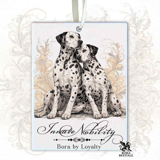 Profumatore NOBILITY - DALMATA Bianco e Nero - In Feltro, con cordino - 7,5 x 10 cm