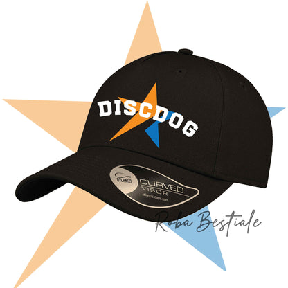 Cappellino STAR - DISCDOG - 100% Cotone - Nero