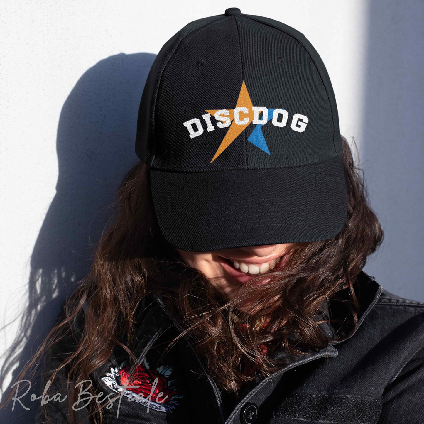 Cappellino STAR - DISCDOG - 100% Cotone - Nero