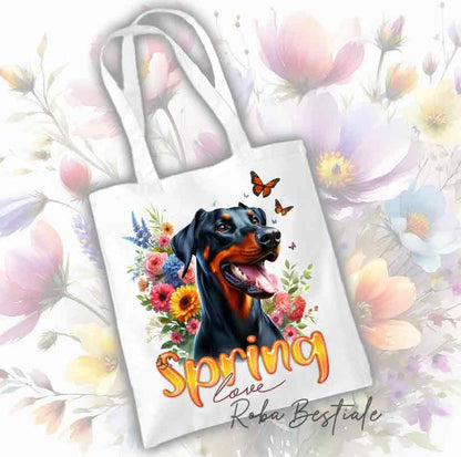 Sac fourre-tout DOBERMANN Noir Feu - Collection Spring Love