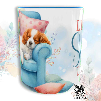 SOFT LIFE Mug - BRITTANY SPANIEL White and Orange - Ceramic, color of your choice - 330 ml