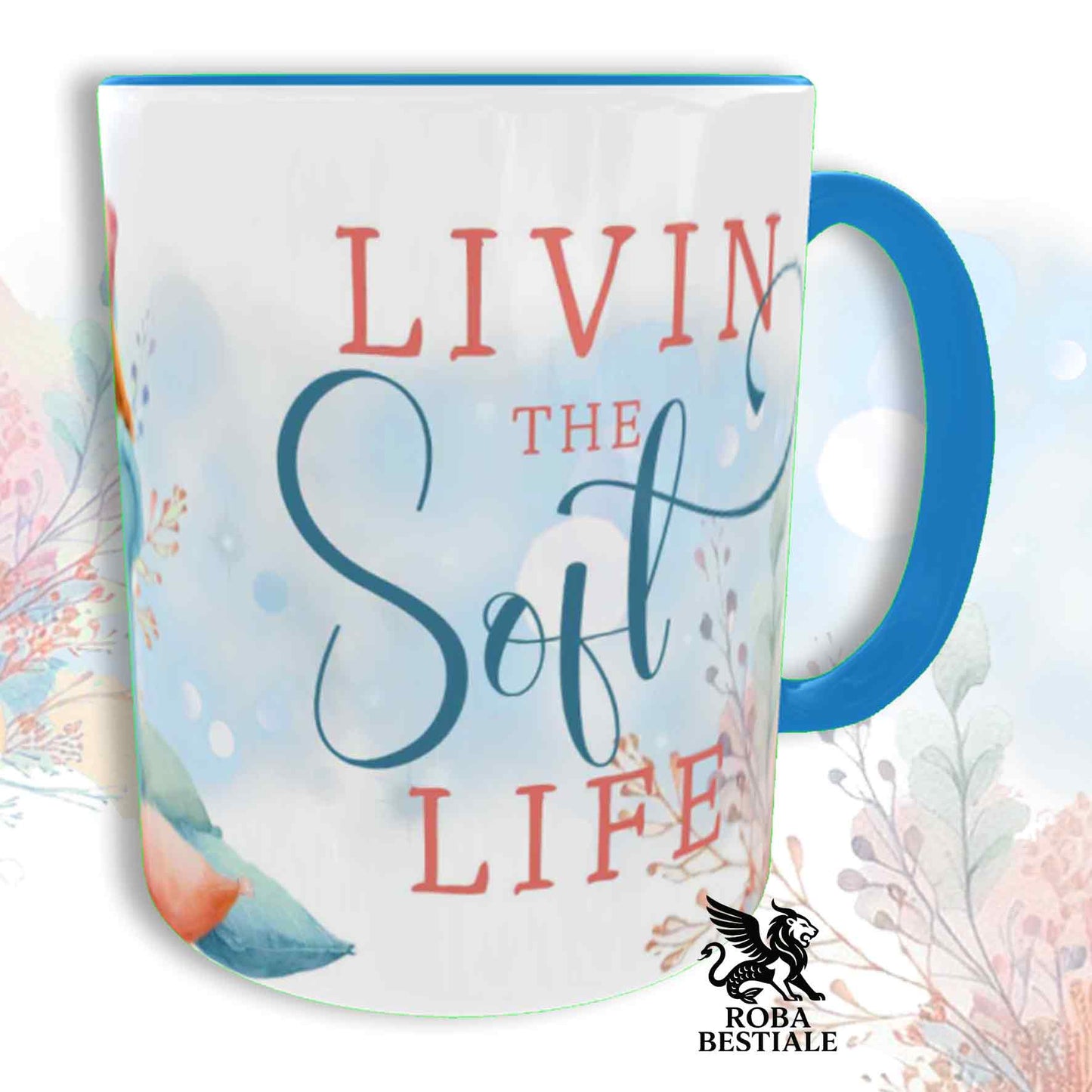 SOFT LIFE Mug - BRITTANY SPANIEL White and Orange - Ceramic, color of your choice - 330 ml