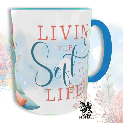 SOFT LIFE Mug - BRITTANY SPANIEL White and Orange - Ceramic, color of your choice - 330 ml