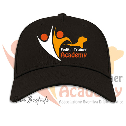 Cappellino FEDELE Trainer Academy - Unisex - 100% Cotone - Nero
