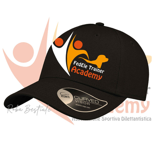 Cappellino FEDELE Trainer Academy - Unisex - 100% Cotone - Nero
