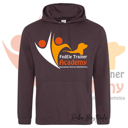 Felpa Invernale FEDELE - Trainer Academy - Tanti toni di MARRONE! Con Cappuccio - dalla XS alla 3XL