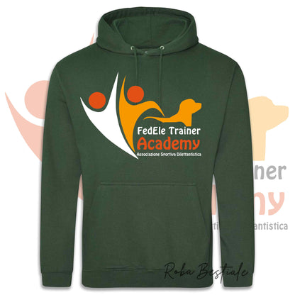 Felpa Invernale FEDELE Trainer Academy - Tanti toni di VERDE! Con Cappuccio - dalla XS alla 3XL