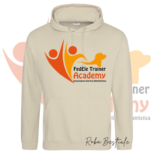 Felpa Invernale FEDELE - Trainer Academy - Tanti toni di MARRONE! Con Cappuccio - dalla XS alla 3XL