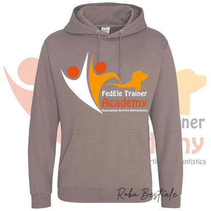Felpa Invernale FEDELE - Trainer Academy - Tanti toni di MARRONE! Con Cappuccio - dalla XS alla 3XL