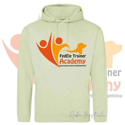 Felpa Invernale FEDELE Trainer Academy - Tanti toni di VERDE! Con Cappuccio - dalla XS alla 3XL