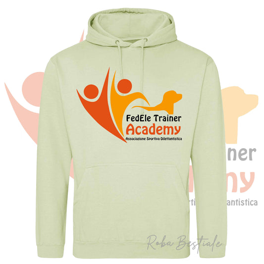 Felpa Invernale FEDELE Trainer Academy - Tanti toni di VERDE! Con Cappuccio - dalla XS alla 3XL