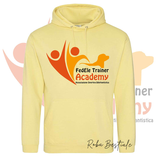 Felpa Invernale FEDELE - Trainer Academy - Tanti toni di GIALLO! Con Cappuccio - dalla XS alla 3XL