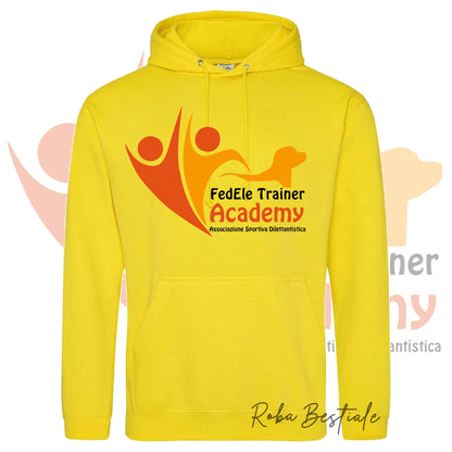 Felpa Invernale FEDELE - Trainer Academy - Tanti toni di GIALLO! Con Cappuccio - dalla XS alla 3XL
