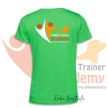 T-Shirt FEDELE Trainer Academy - Uomo o Donna - TONI DI VERDE E GIALLO - Dalla XS alla 3XL