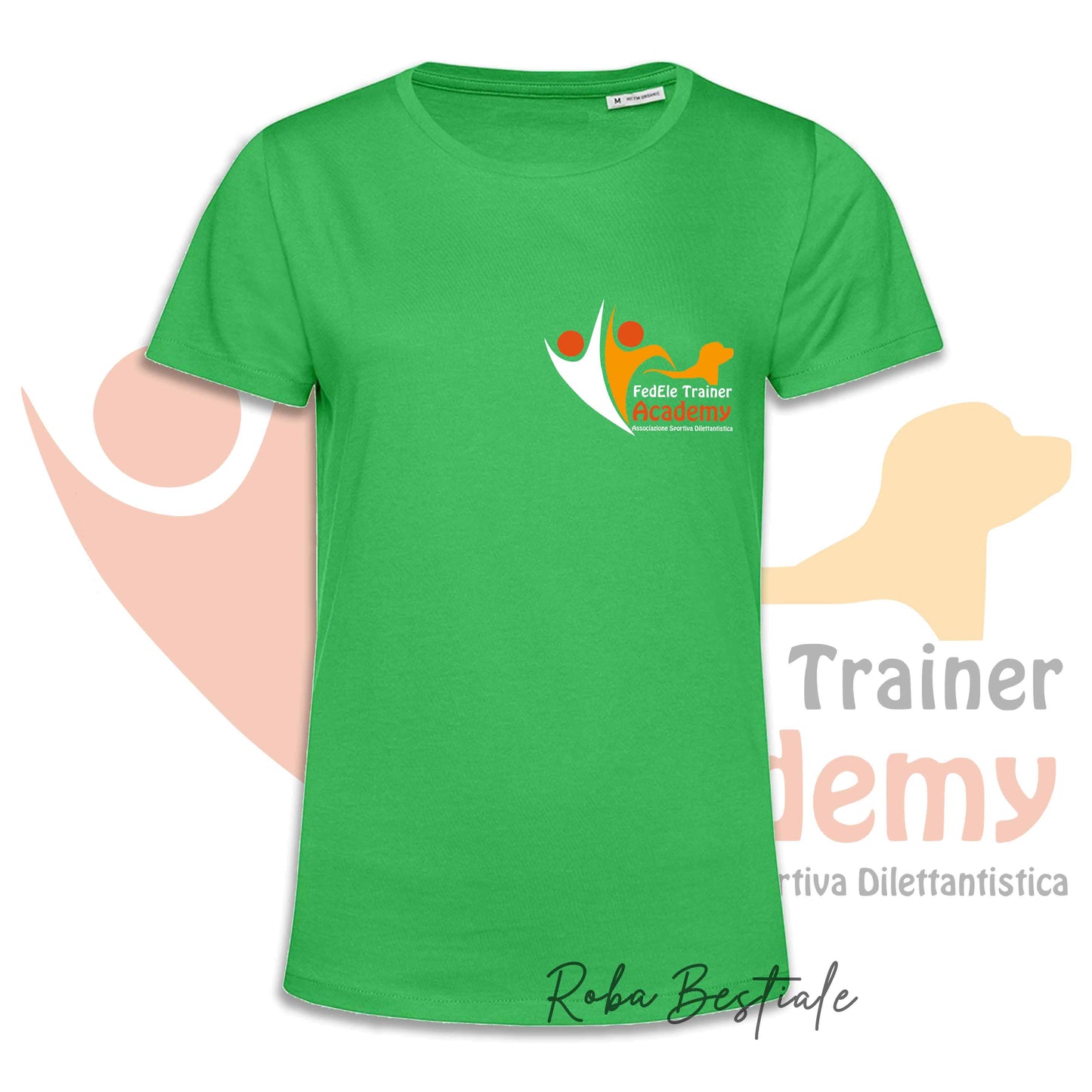 T-Shirt FEDELE Trainer Academy - Uomo o Donna - TONI DI VERDE E GIALLO - Dalla XS alla 3XL