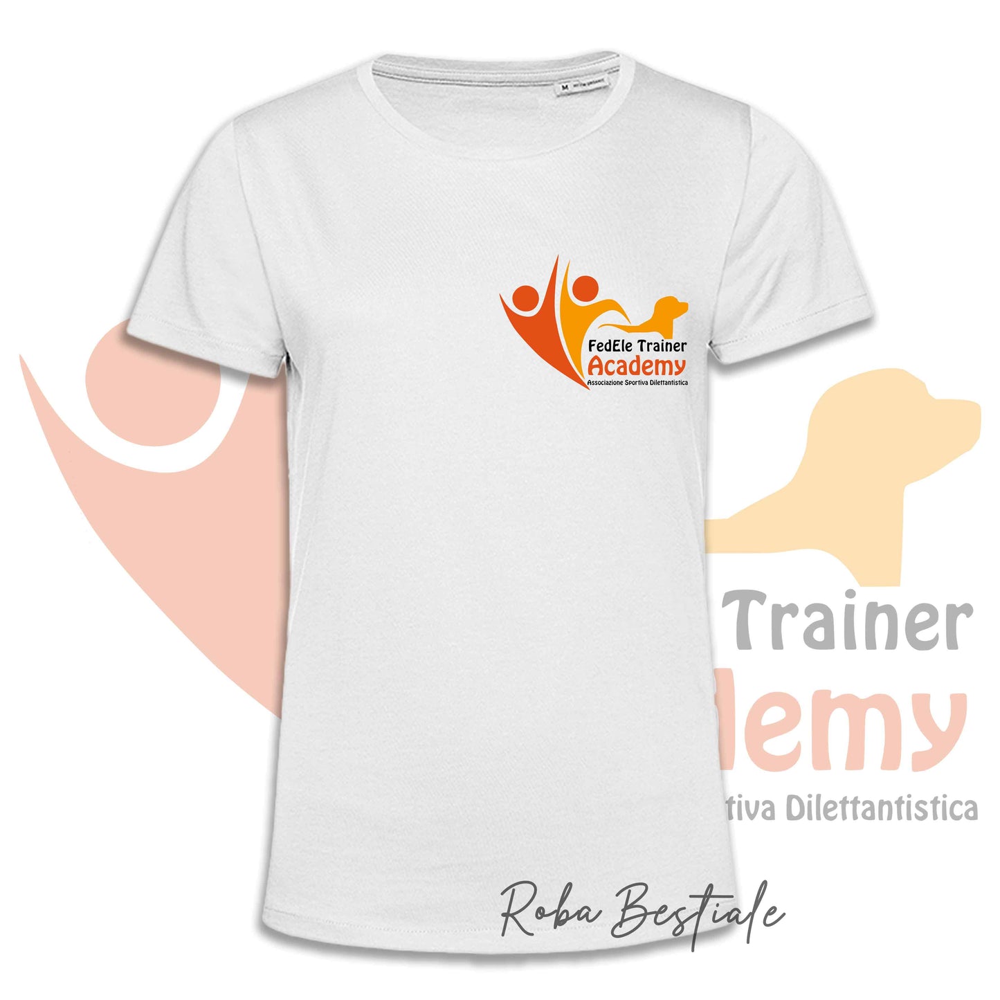 T-Shirt FEDELE Trainer Academy - Uomo o Donna, NERA, BIANCA o GRIGIA, dalla XS alla 5XL