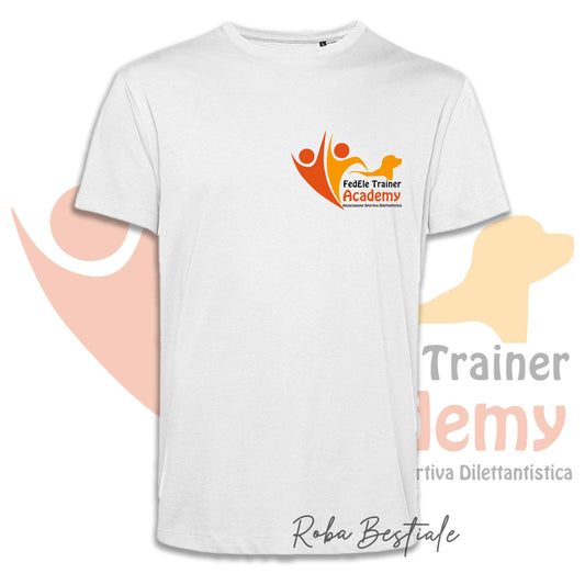 T-Shirt FEDELE Trainer Academy - Uomo o Donna, NERA, BIANCA o GRIGIA, dalla XS alla 5XL