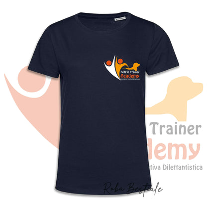 T-Shirt FEDELE Trainer Academy - Uomo o Donna, TONI DI BLU - Dalla XS alla 3XL