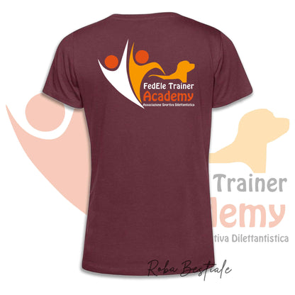T-Shirt FEDELE Trainer Academy - Uomo o Donna, TONI VIOLA E MARRONE - Dalla XS alla 3XL