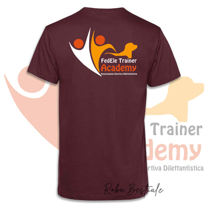 T-Shirt FEDELE Trainer Academy - Uomo o Donna, TONI VIOLA E MARRONE - Dalla XS alla 3XL