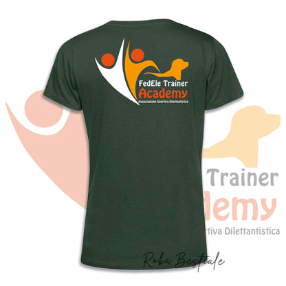 T-Shirt FEDELE Trainer Academy - Uomo o Donna - TONI DI VERDE E GIALLO - Dalla XS alla 3XL