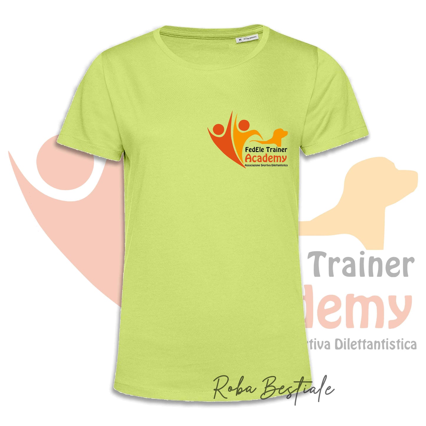 T-Shirt FEDELE Trainer Academy - Uomo o Donna - TONI DI VERDE E GIALLO - Dalla XS alla 3XL