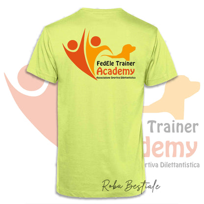 T-Shirt FEDELE Trainer Academy - Uomo o Donna - TONI DI VERDE E GIALLO - Dalla XS alla 3XL
