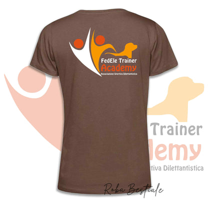 T-Shirt FEDELE Trainer Academy - Uomo o Donna, TONI VIOLA E MARRONE - Dalla XS alla 3XL