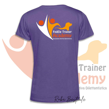 T-Shirt FEDELE Trainer Academy - Uomo o Donna, TONI VIOLA E MARRONE - Dalla XS alla 3XL