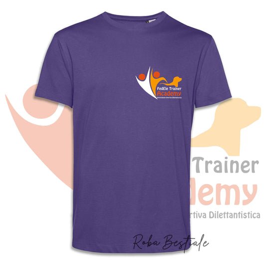 T-Shirt FEDELE Trainer Academy - Uomo o Donna, TONI VIOLA E MARRONE - Dalla XS alla 3XL
