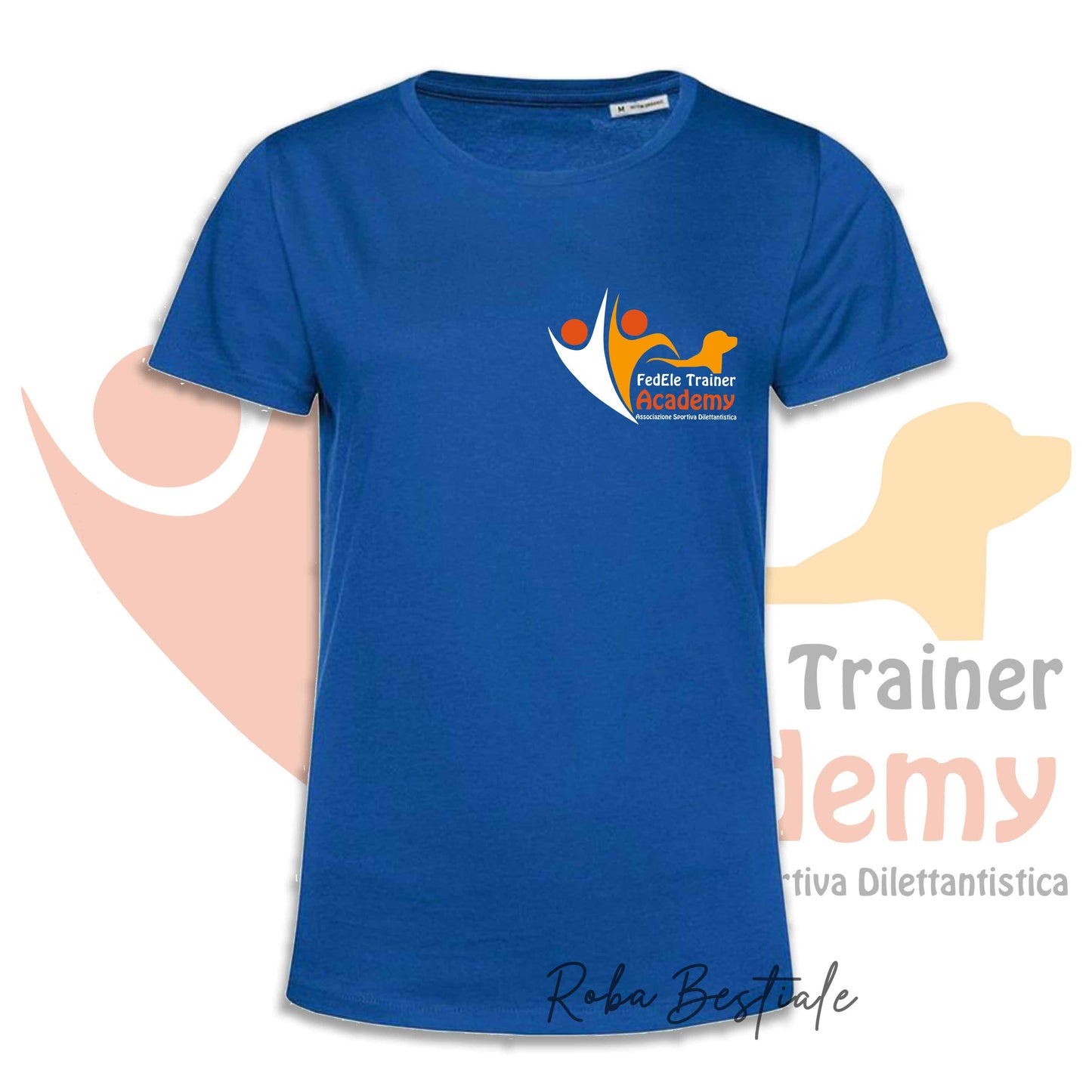 T-Shirt FEDELE Trainer Academy - Uomo o Donna, TONI DI BLU - Dalla XS alla 3XL