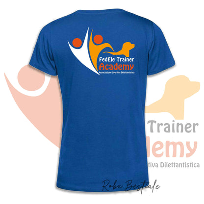 T-Shirt FEDELE Trainer Academy - Uomo o Donna, TONI DI BLU - Dalla XS alla 3XL