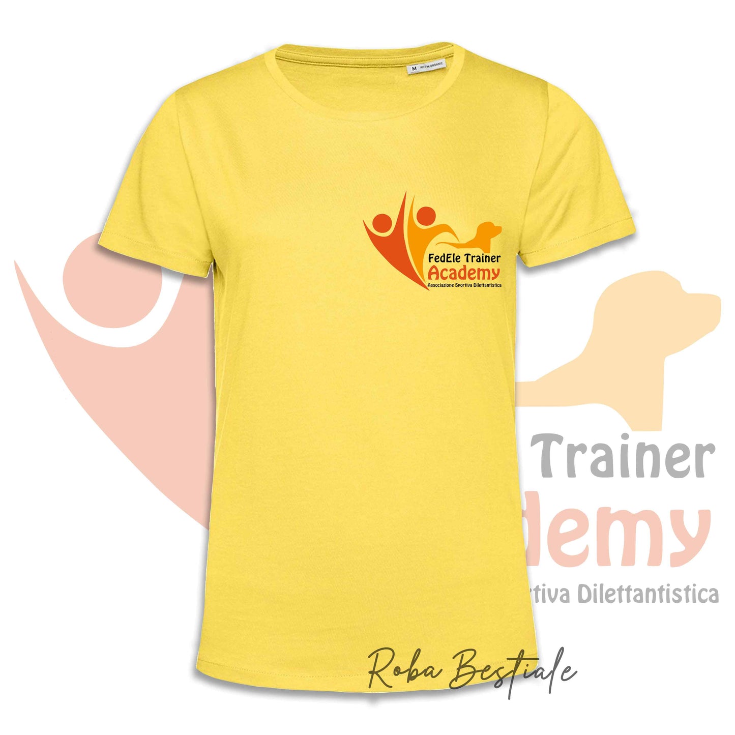 T-Shirt FEDELE Trainer Academy - Uomo o Donna - TONI DI VERDE E GIALLO - Dalla XS alla 3XL