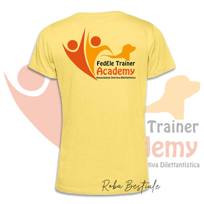 T-Shirt FEDELE Trainer Academy - Uomo o Donna - TONI DI VERDE E GIALLO - Dalla XS alla 3XL