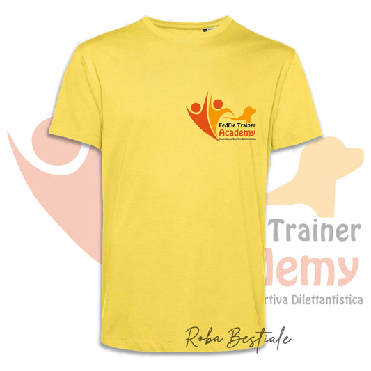 T-Shirt FEDELE Trainer Academy - Uomo o Donna - TONI DI VERDE E GIALLO - Dalla XS alla 3XL