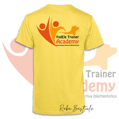 T-Shirt FEDELE Trainer Academy - Uomo o Donna - TONI DI VERDE E GIALLO - Dalla XS alla 3XL